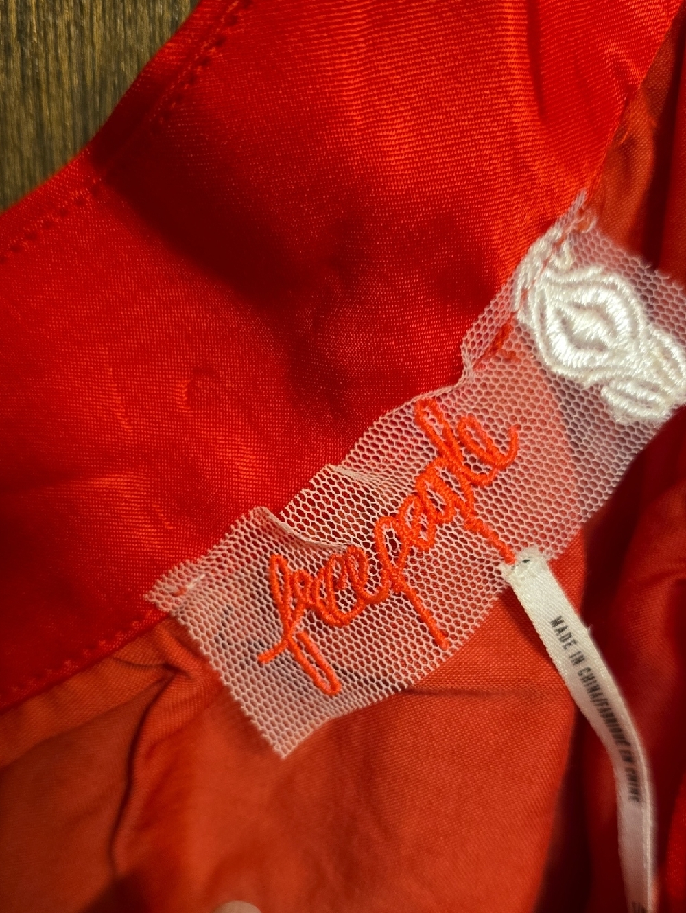 free people Red One-Shoulder Satin Dress - Picture 2 of 5